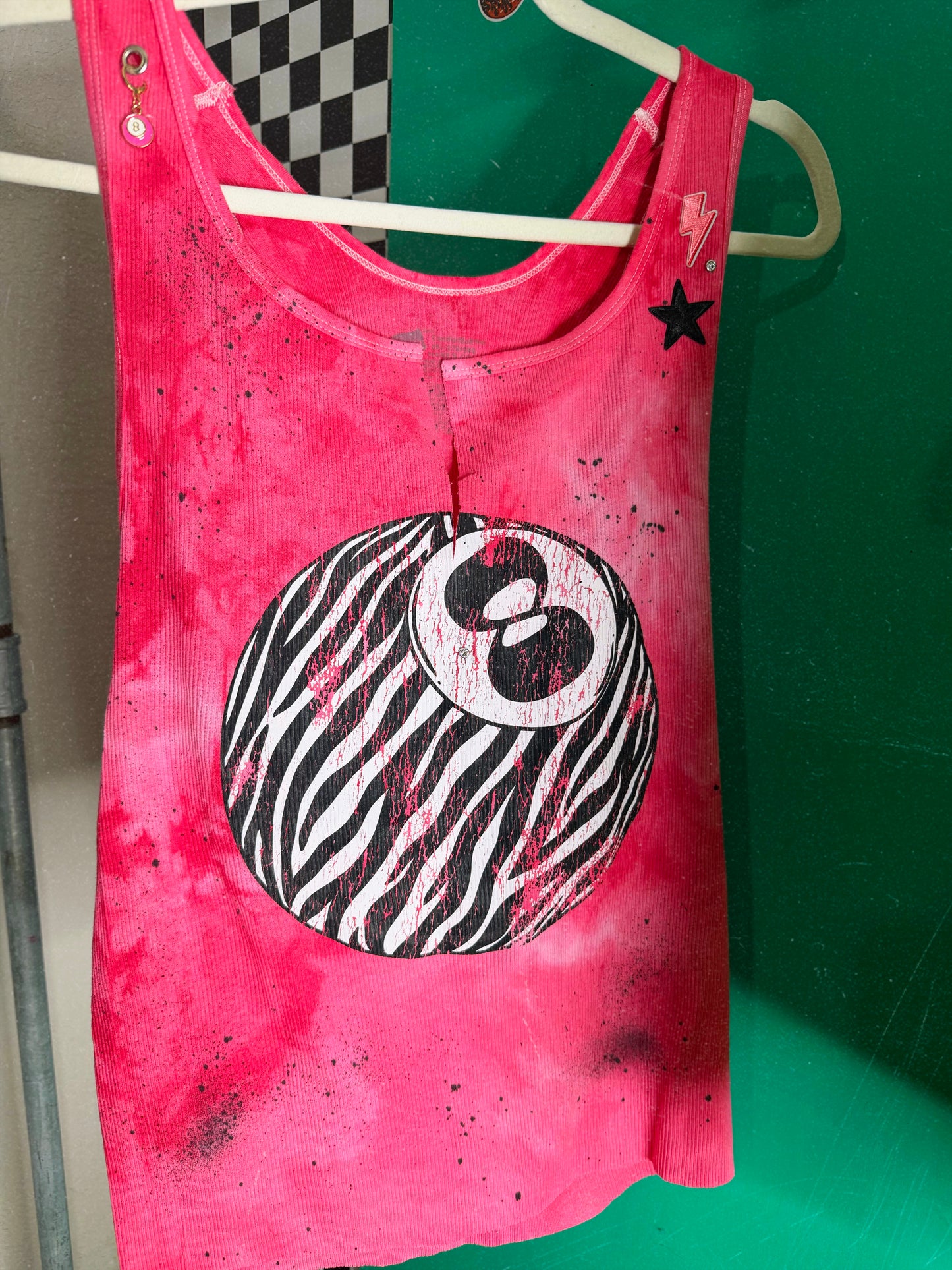 Zebra 8 ball custom tank -2X