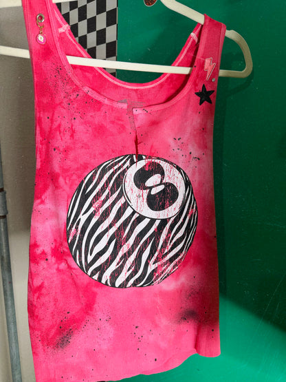 Zebra 8 ball custom tank -2X