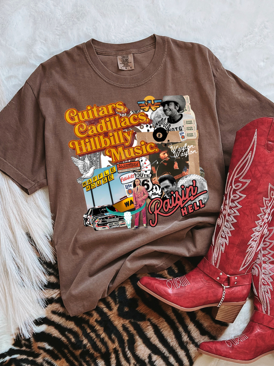 Guitars & Cadillacs Collage Tee