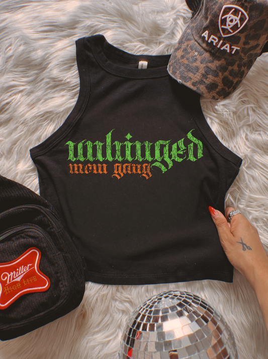 Unhinged Mom Gang ribbed racer Tank