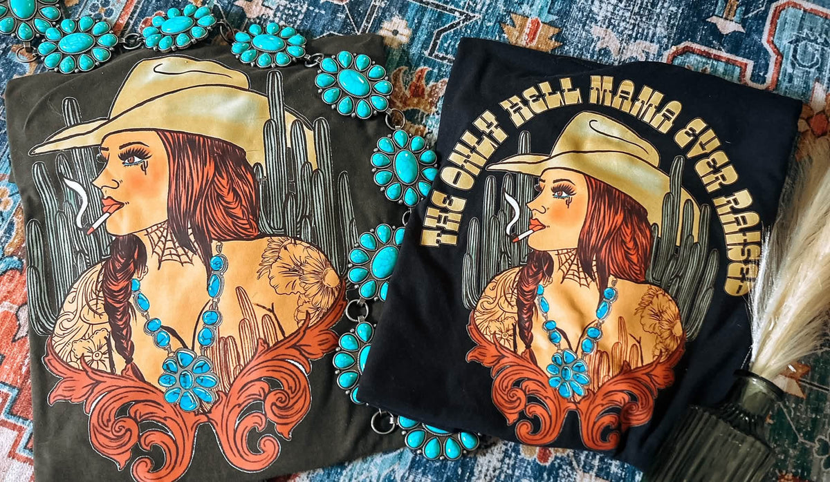 Only Hell mama raised tee
