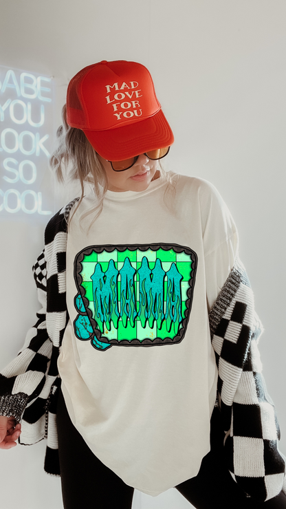 Checkered Mama Tee