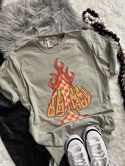 Burnin Spade tee