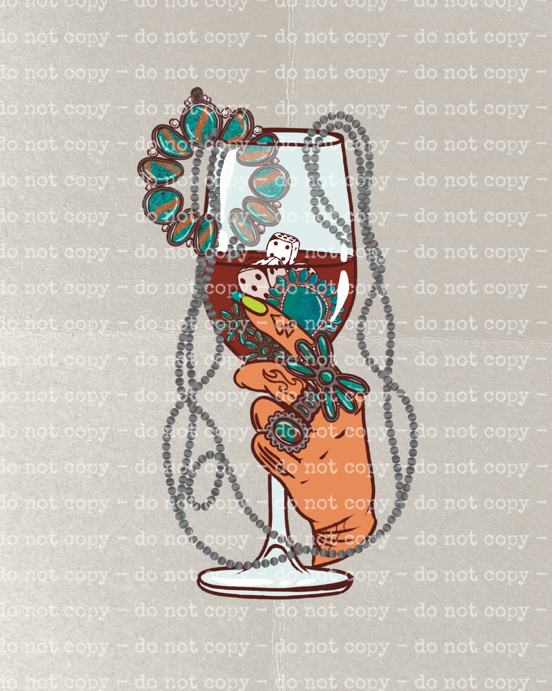 TURQUOISE SIPPIN DTF TRANSFER