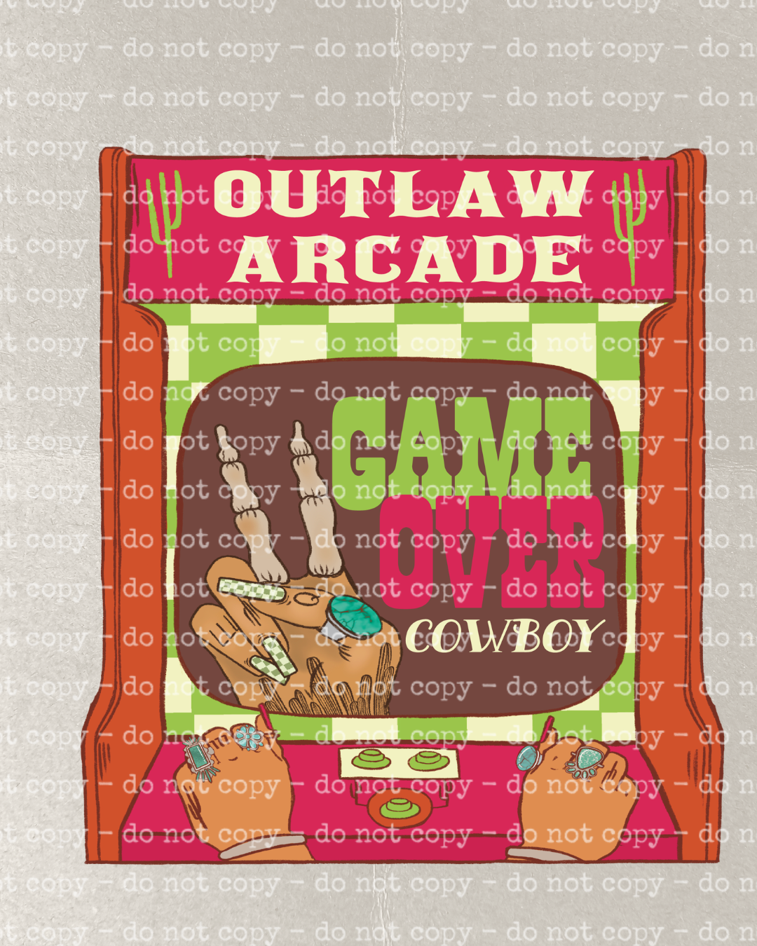 OUTLAW ARCADE DTF TRANSFER