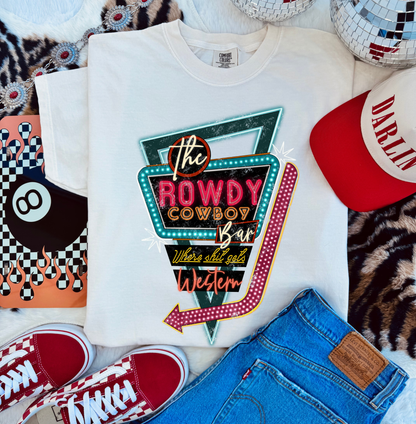 Rowdy Cowboy Bar tee
