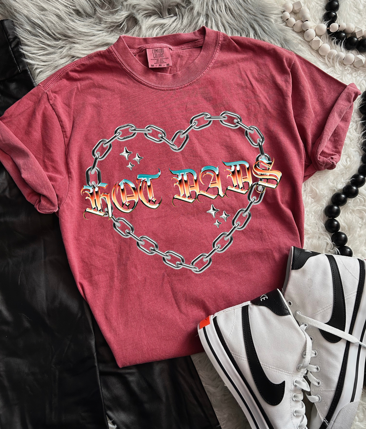 Hot Dads Chrome tee