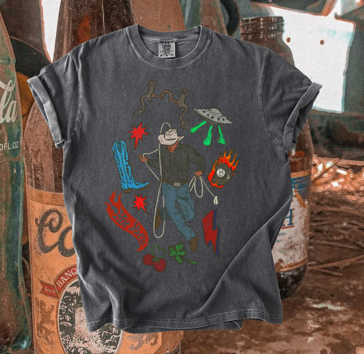 Untamed Cowboy tee