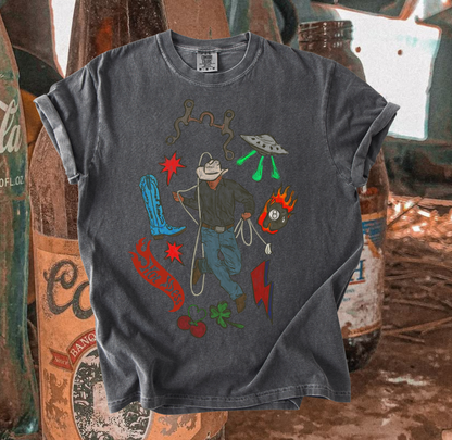 Untamed Cowboy tee