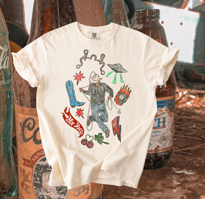 Untamed Cowboy tee