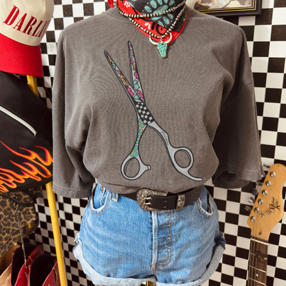 Hair Stylist shears tee