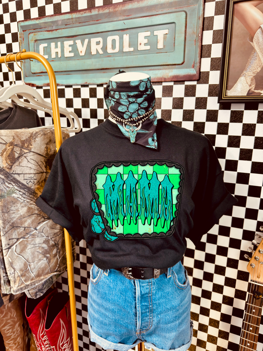 Checkered Mama Tee