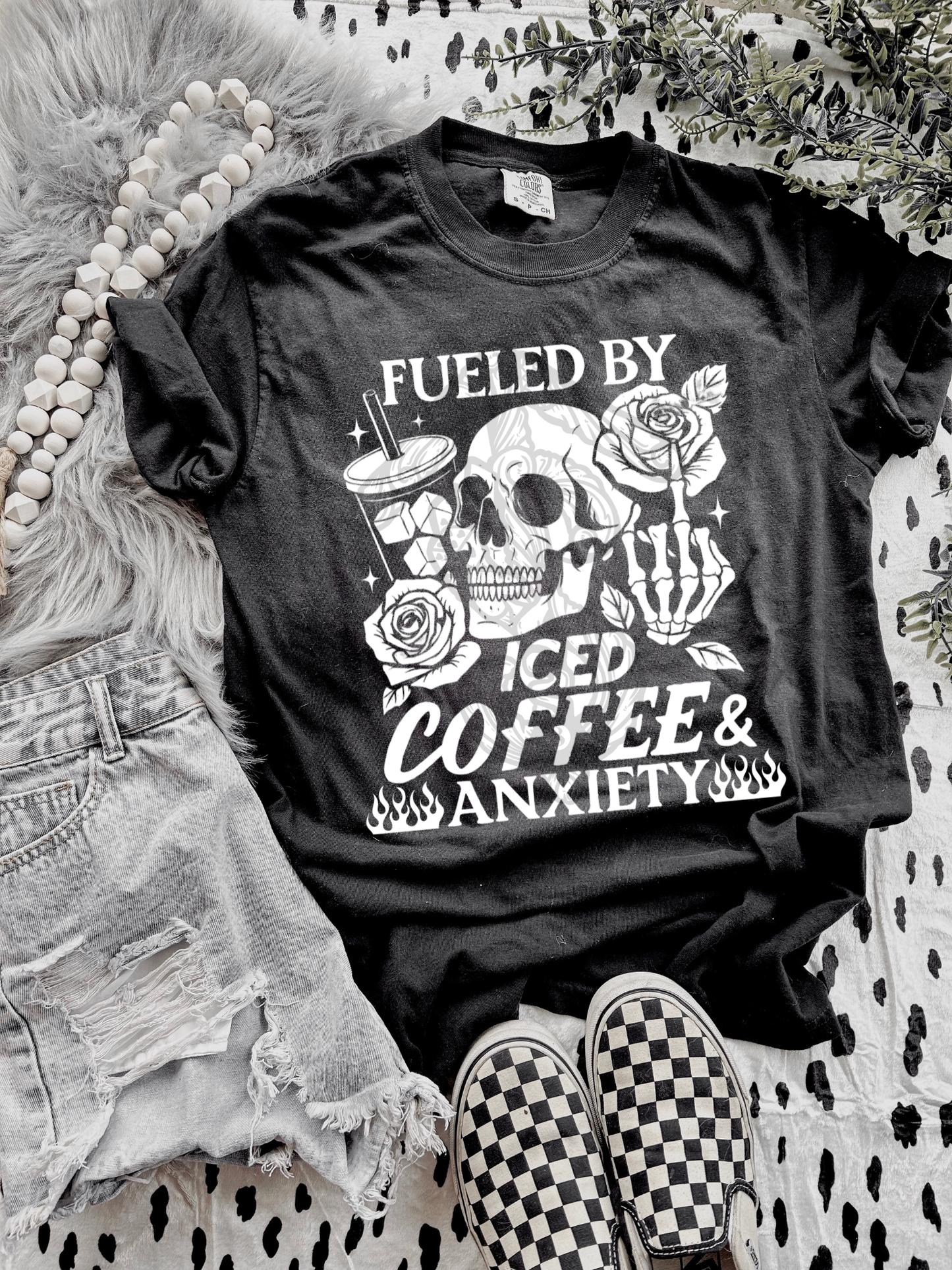 Fueled by coffee and anxiety tee
