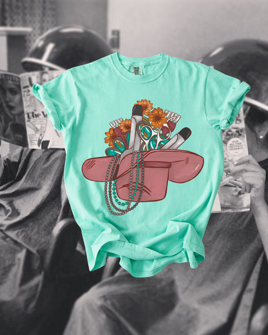 Hat Full Hair Stylist Tee