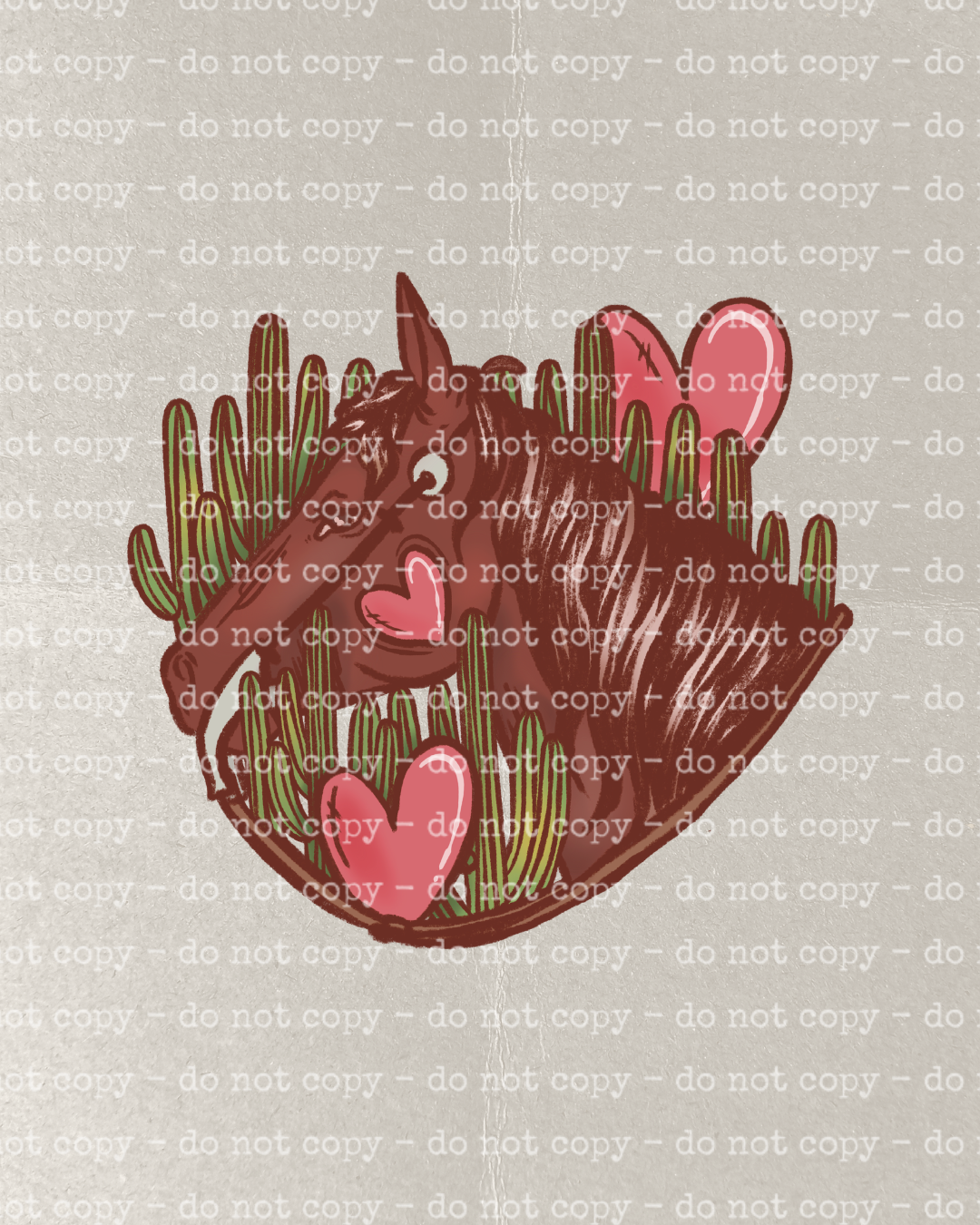 Vday Horse DTF TRANSFER