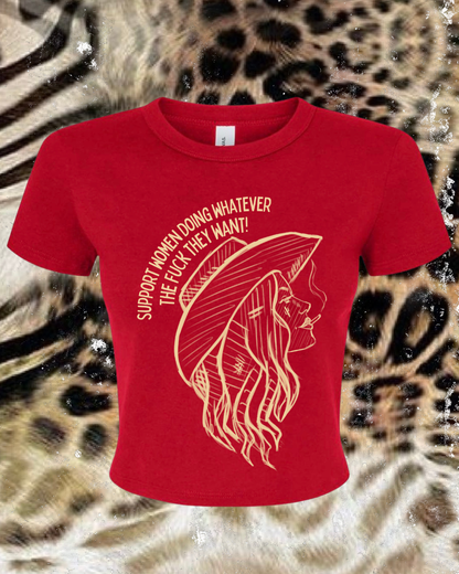 Women doing whatever raglan baby tee