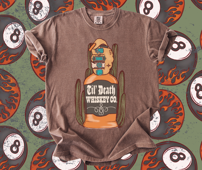 Til death whiskey tee