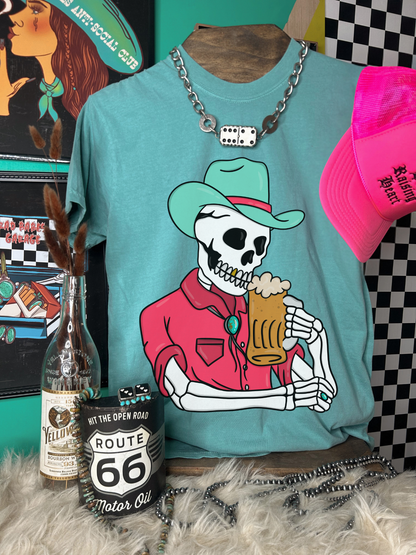 Dive Bar Skeleton tee