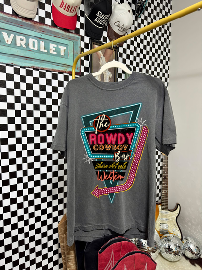 Rowdy Cowboy Bar tee