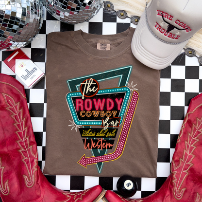 Rowdy Cowboy Bar tee