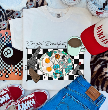 Cowgirl Breakfast tee