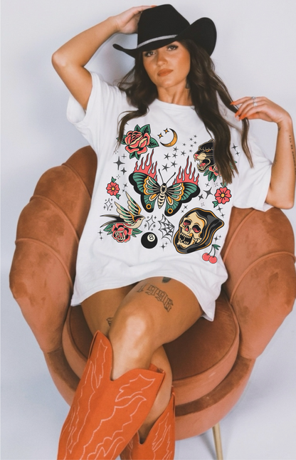 Flash Tattoo Collage tee