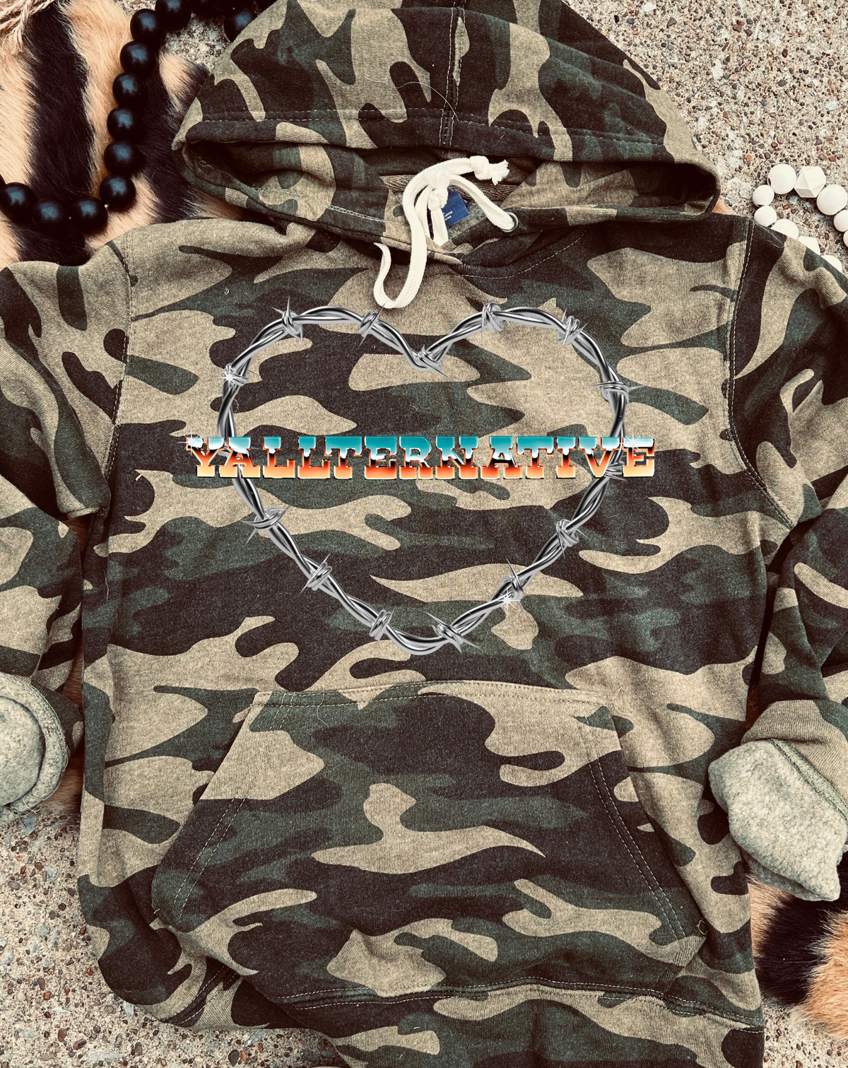 Yallternative Camo Hoodie