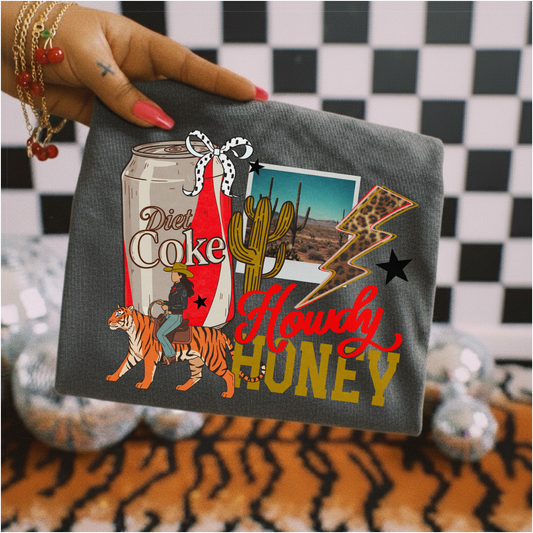 Howdy Honey Collage tee