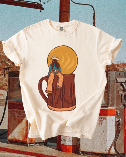 Cowgal Coffee tee