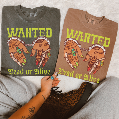 Wanted Dead or Alive tee