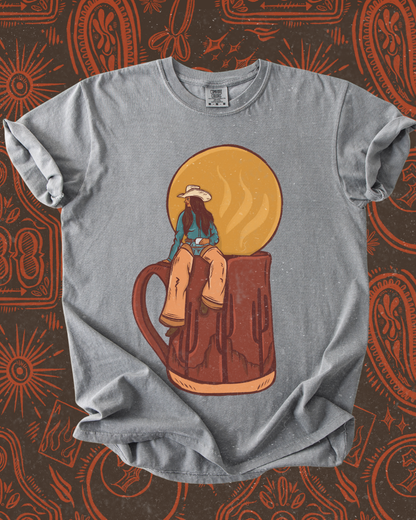 Cowgal Coffee tee