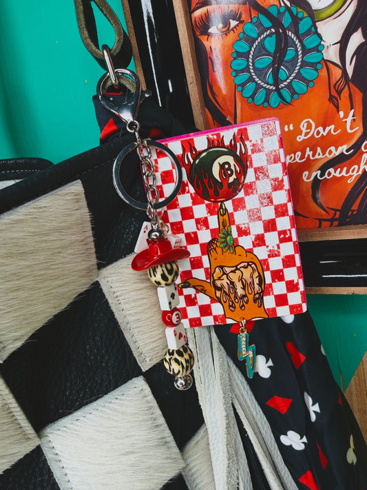 Middle Finger Up Purse Charm