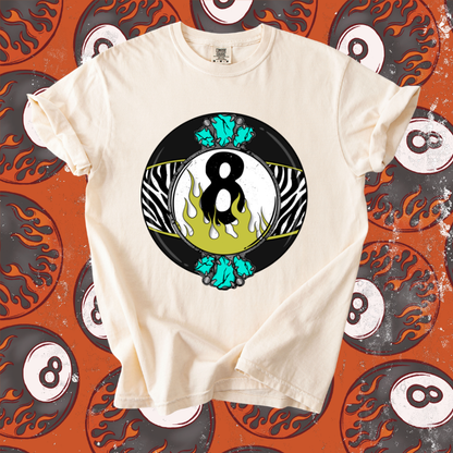 Zebra 8 ball tee