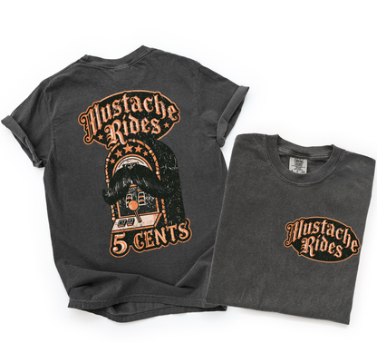 Mustache Rides tee